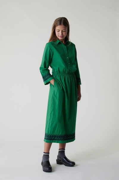 Robes Green Prix Canon Leon & Harper Femme Robe Rigolo Plain