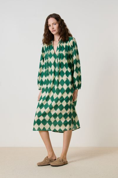Robes Robe Rizhom Diam Femme Green Leon & Harper Remise