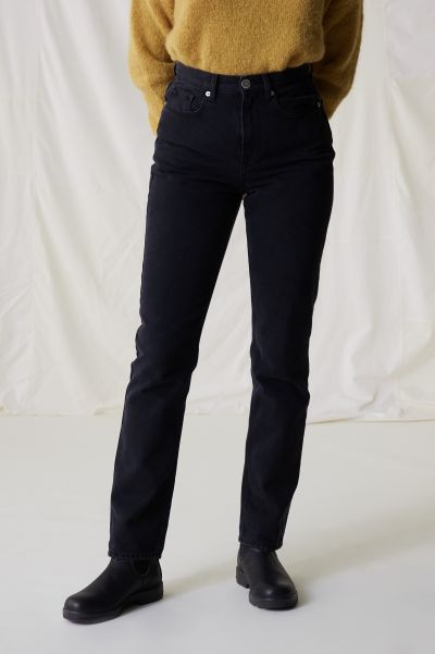 Femme Pantalons & Jeans Jean Julien Pln Black Haute Qualité Leon & Harper