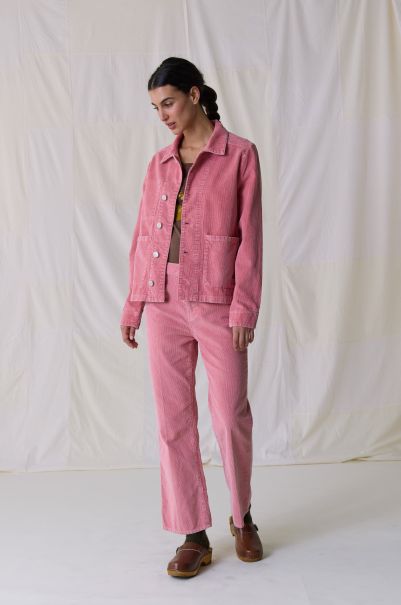 Leon & Harper Pink Pantalon Pipou Plain Pantalons & Jeans Femme Prix Moyen