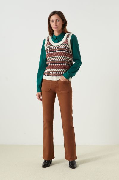 Femme Incroyable Brown Pantalon Perfect Plain Pantalons & Jeans Leon & Harper