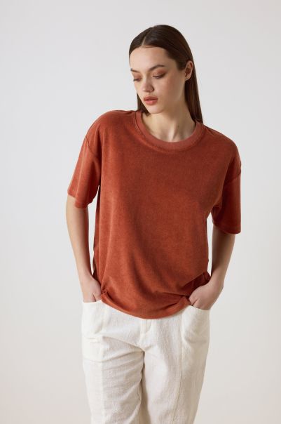 T-Shirts & Tops Femme 2024 T-Shirt Titan Pl Leon & Harper Rust