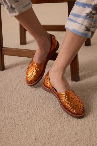 Orange Femme Chaussures Leon & Harper Sandales Pachucca P23 Standard