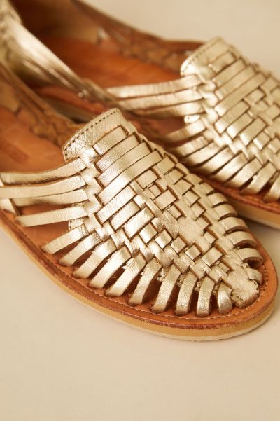 Chaussures Sandales Pachucca P22 Gold La France Leon & Harper Femme
