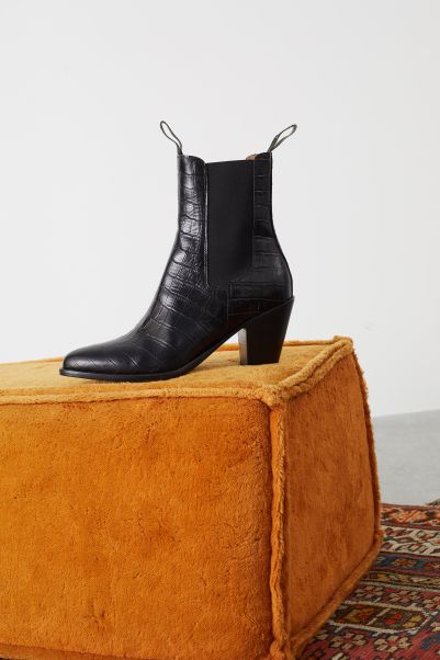 Chaussures Bottines Sylvie Croco Leon & Harper Femme Coût Black